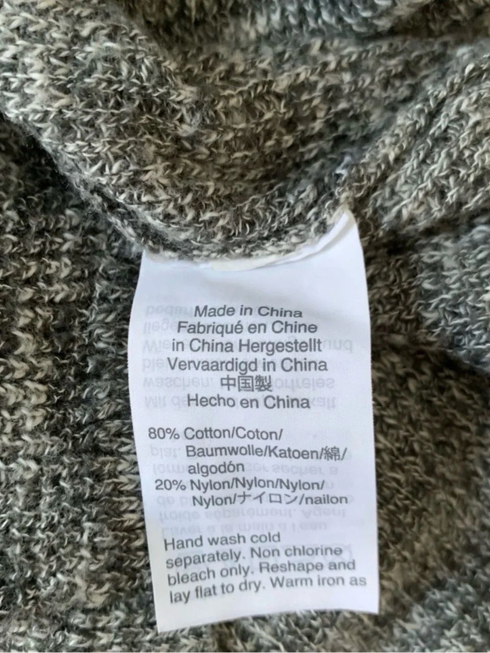 Madewell Alton Gray Marled Button-Front Knit Cardigan Sweater - Picture 4 of 5